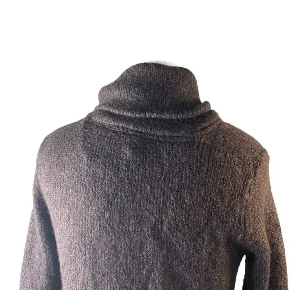 Cozy H&M Brown Zip Sweater- size S